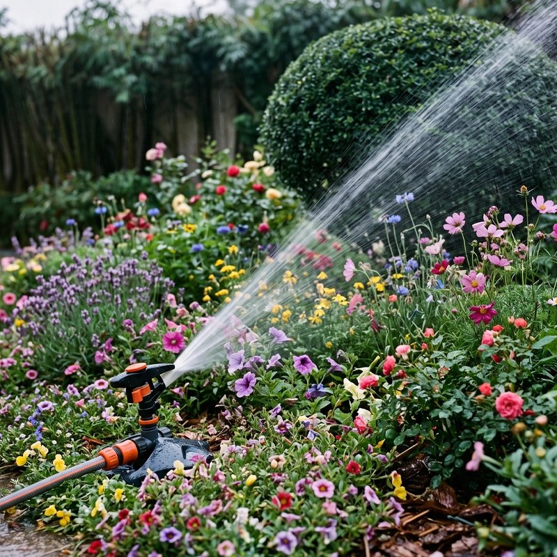 Arrosage automatique pour fleurs arbustes et plantes potagères